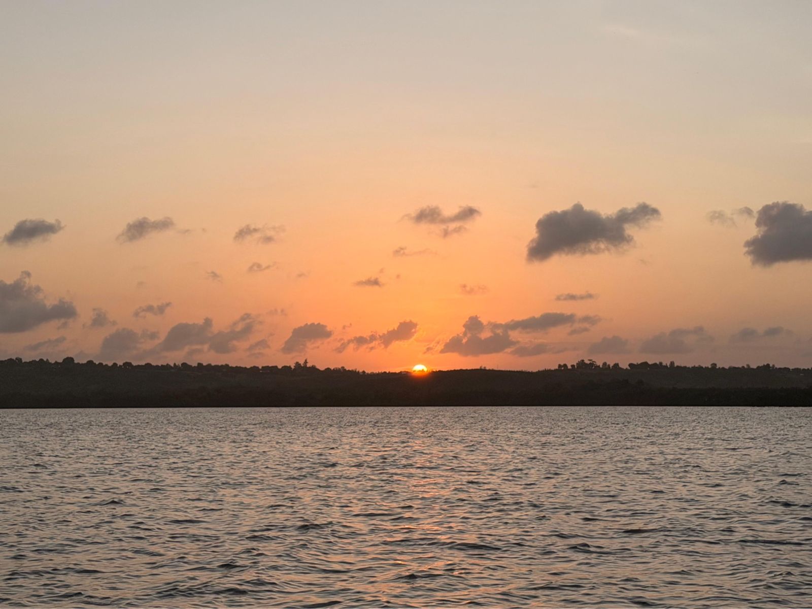 The sun setting over Kilifi Creek